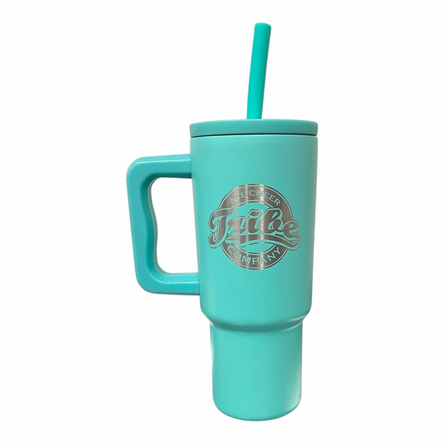 24oz Stainless Steel Tumbler with Silicone Straw