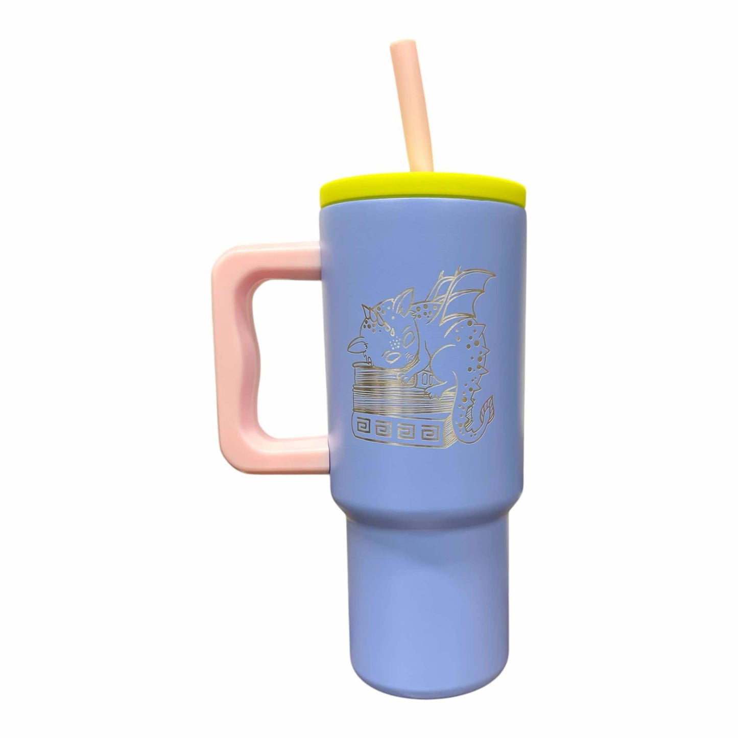 24oz Stainless Steel Tumbler with Silicone Straw