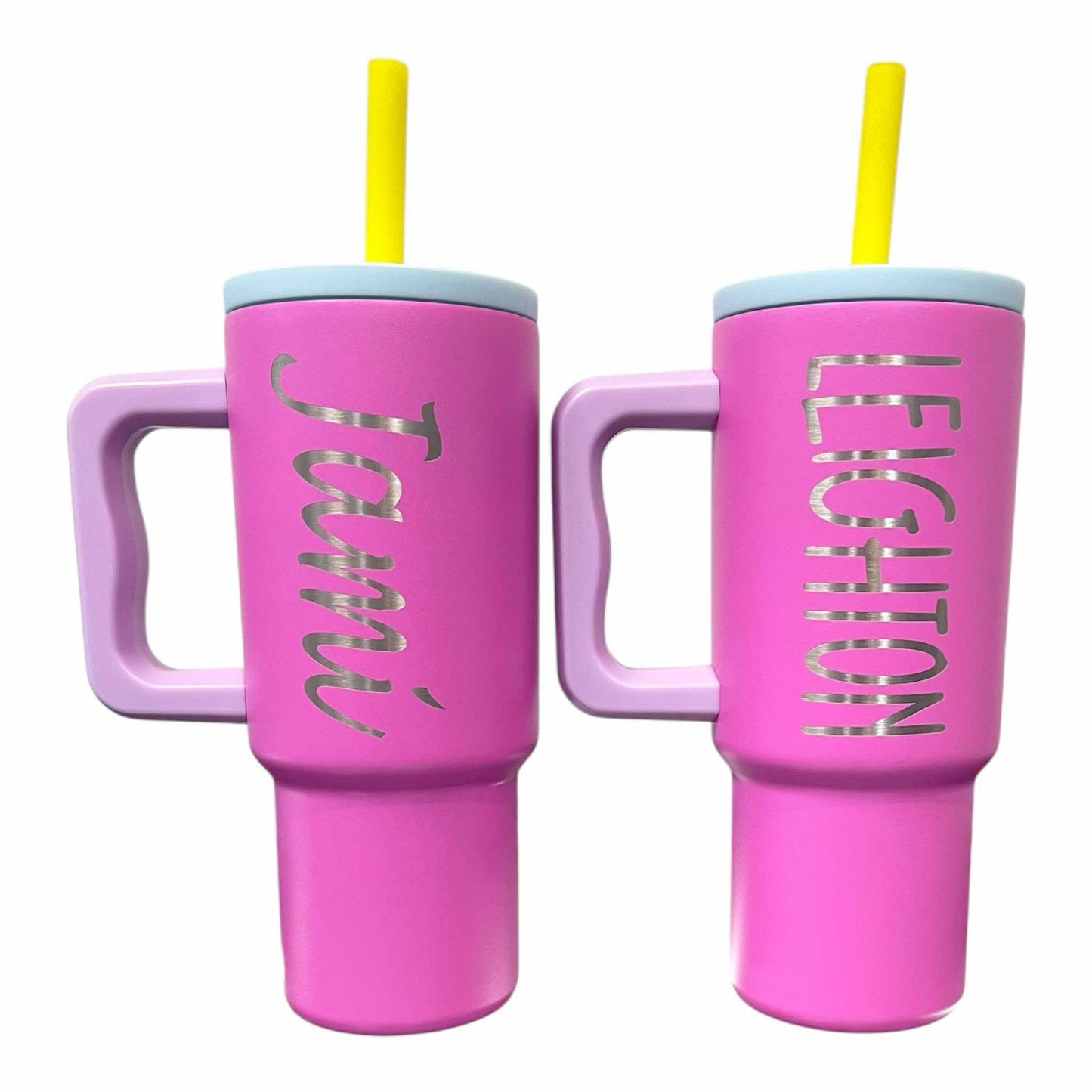 24oz Stainless Steel Tumbler with Silicone Straw