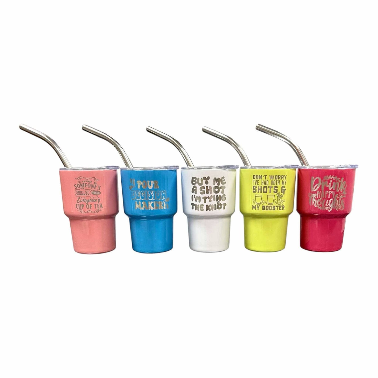 2oz Stainless Steel Mini Tumbler Shot Glass