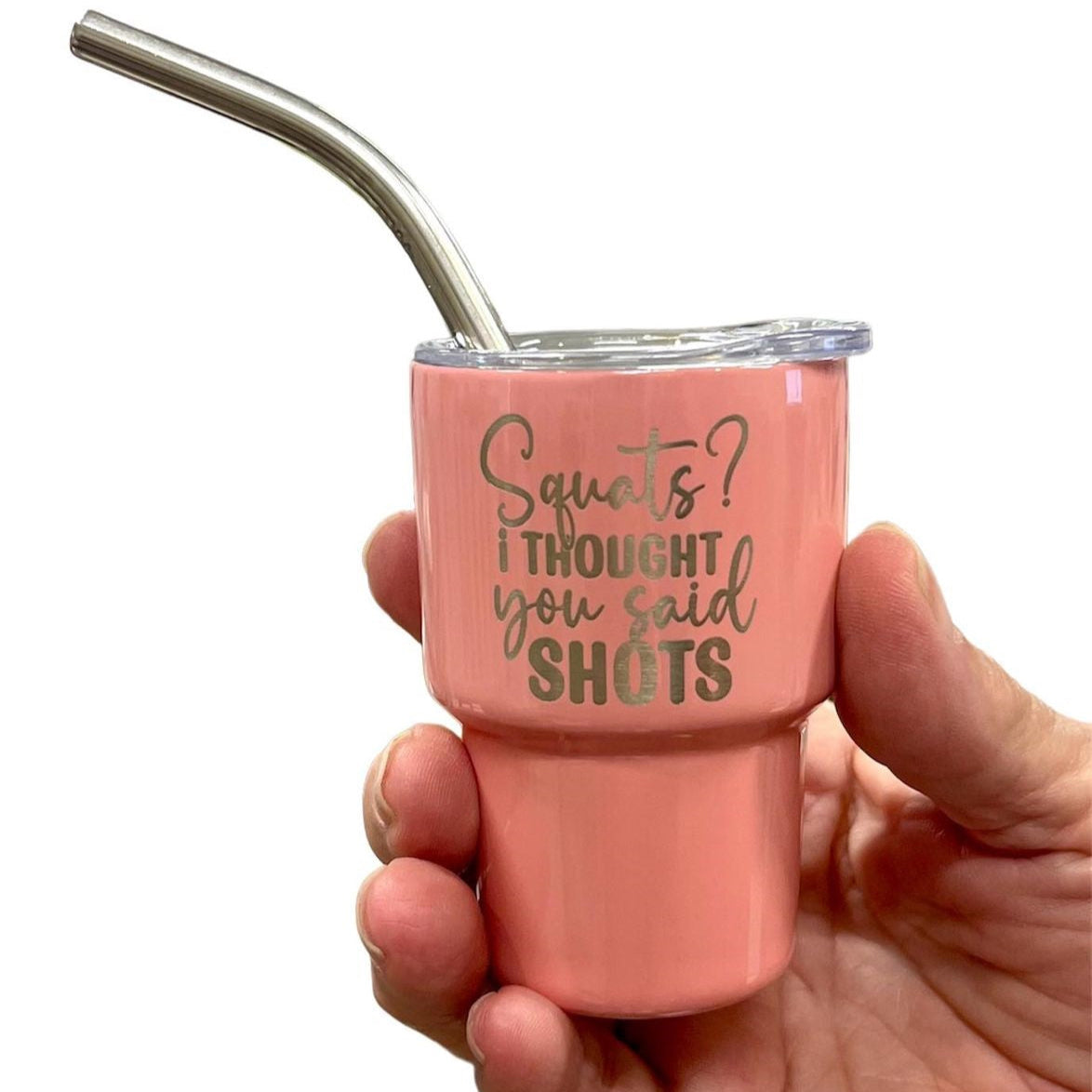 2oz Stainless Steel Mini Tumbler Shot Glass