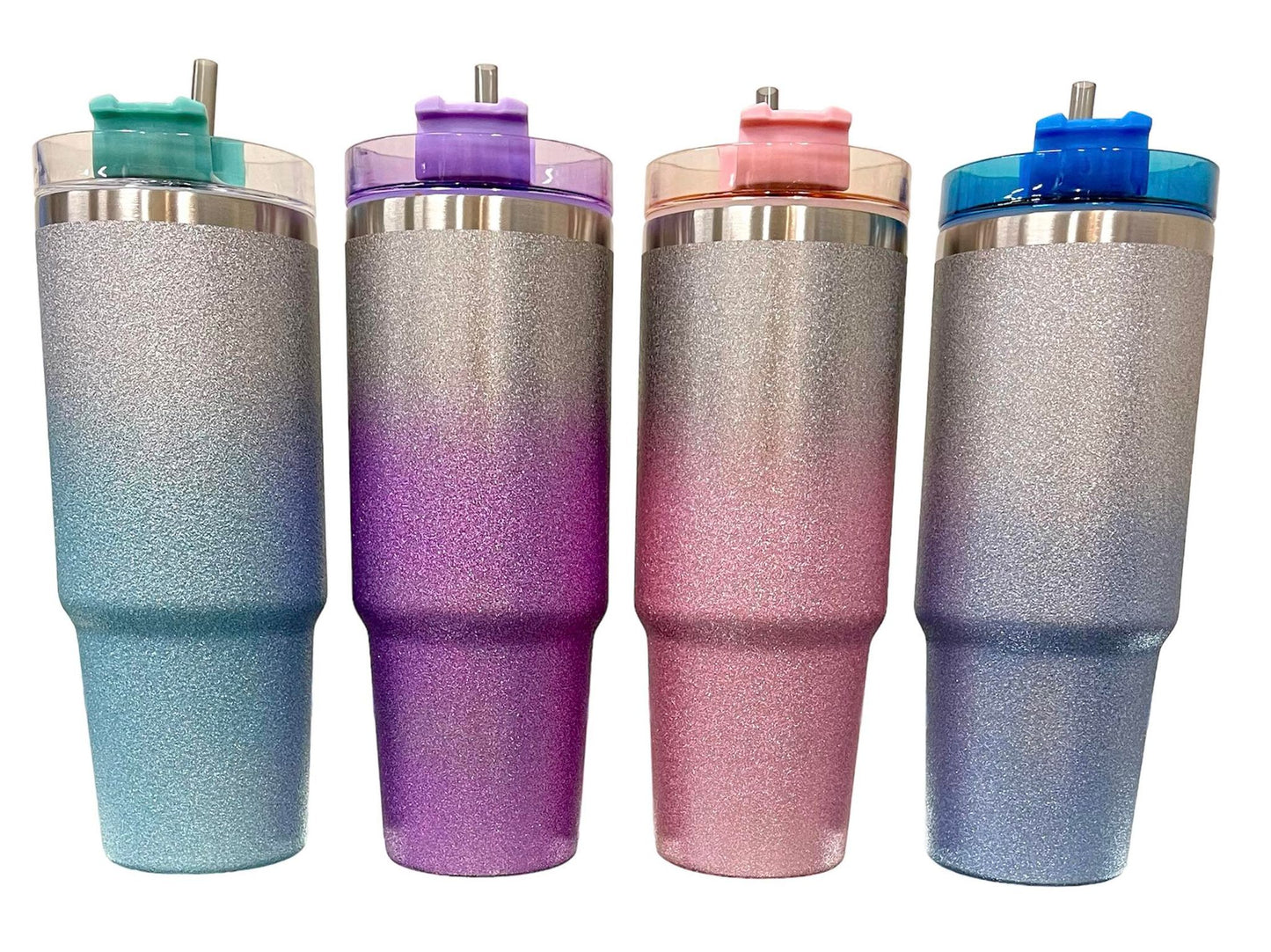 30oz Stainless Steel Glitter Tumbler