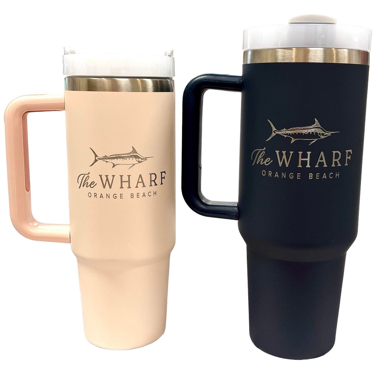 40oz Stainless Steel Stanley Dupe Tumbler with Handle