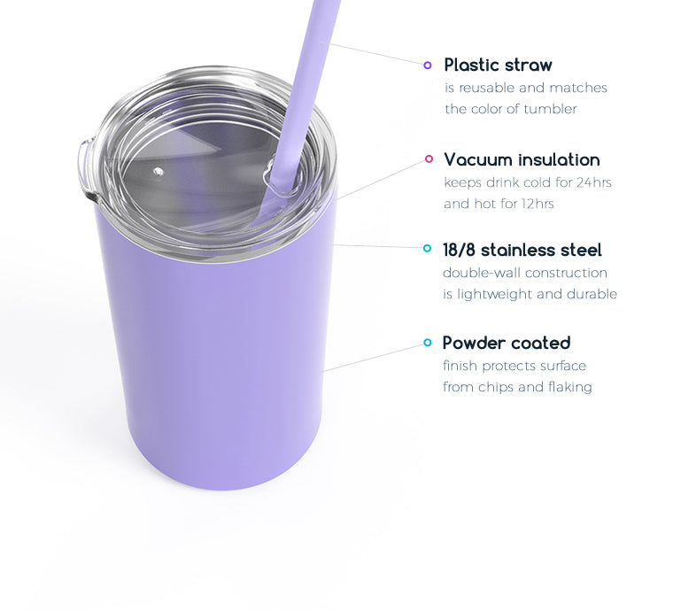 12oz Personalized Stainless Steel Skinny Tumbler