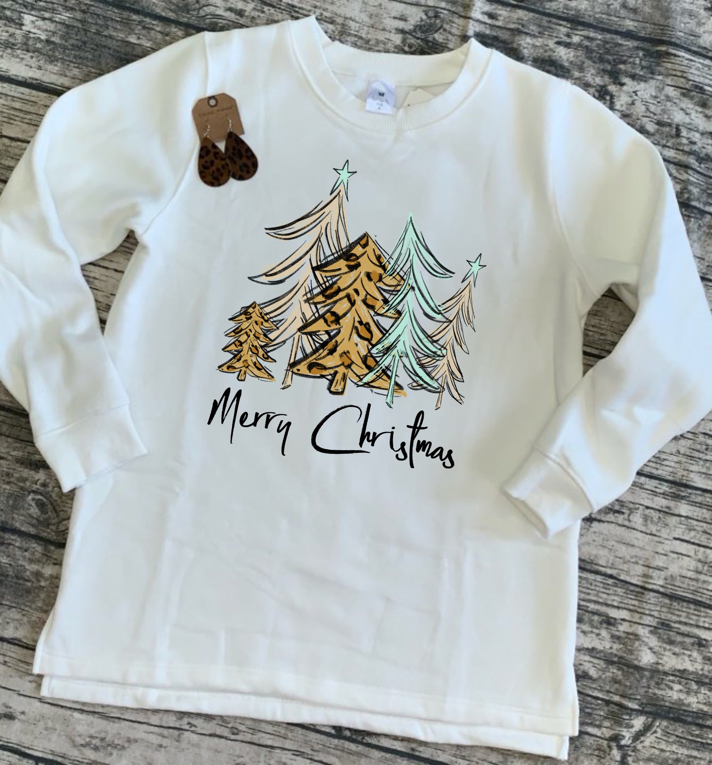 Christmas Full Color Screen Printed Transfers Ready to Press