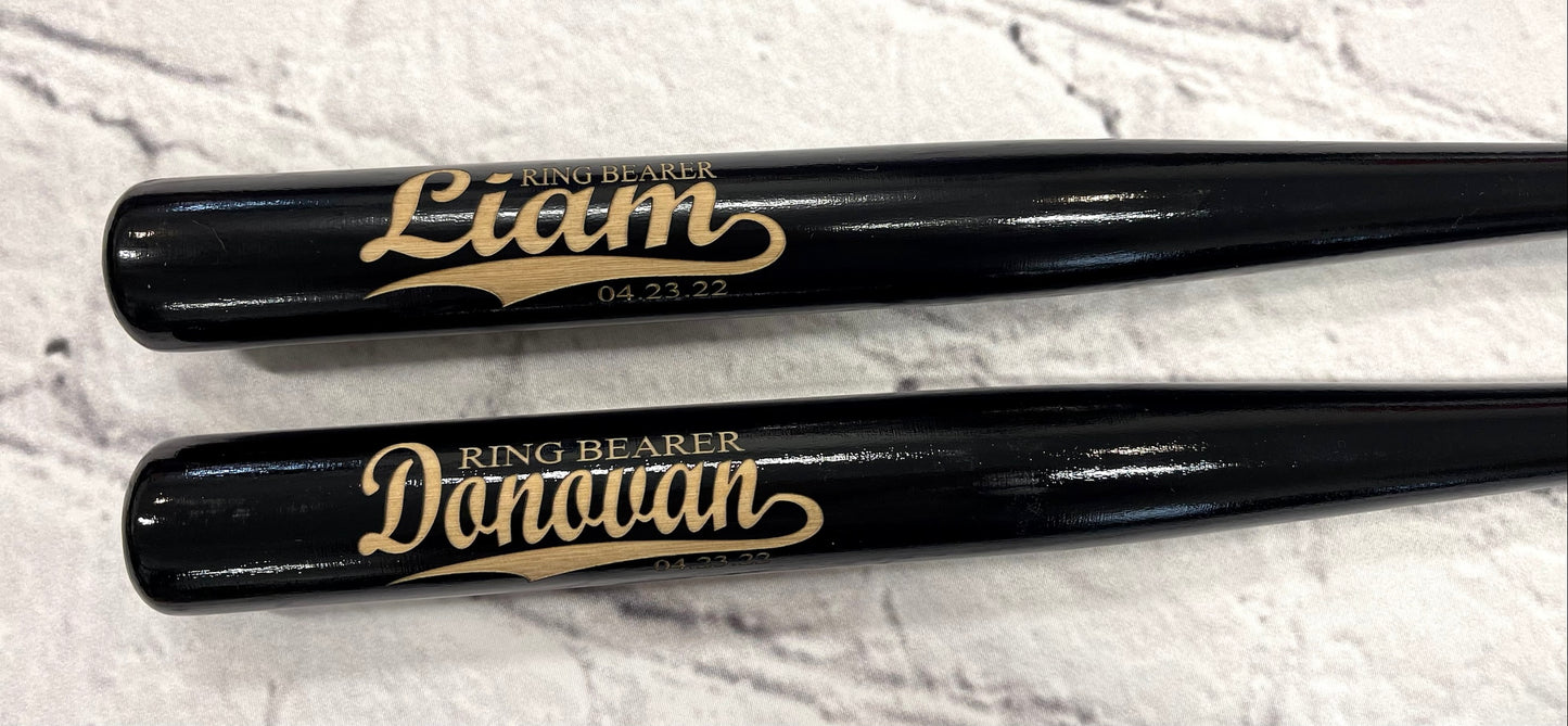 Miniature Baseball Bat, Laser Engraved, Personalized Bat, Flower Girl Gift, Ring Bearer Gift, New Born, Coach, Senior, Team Awards