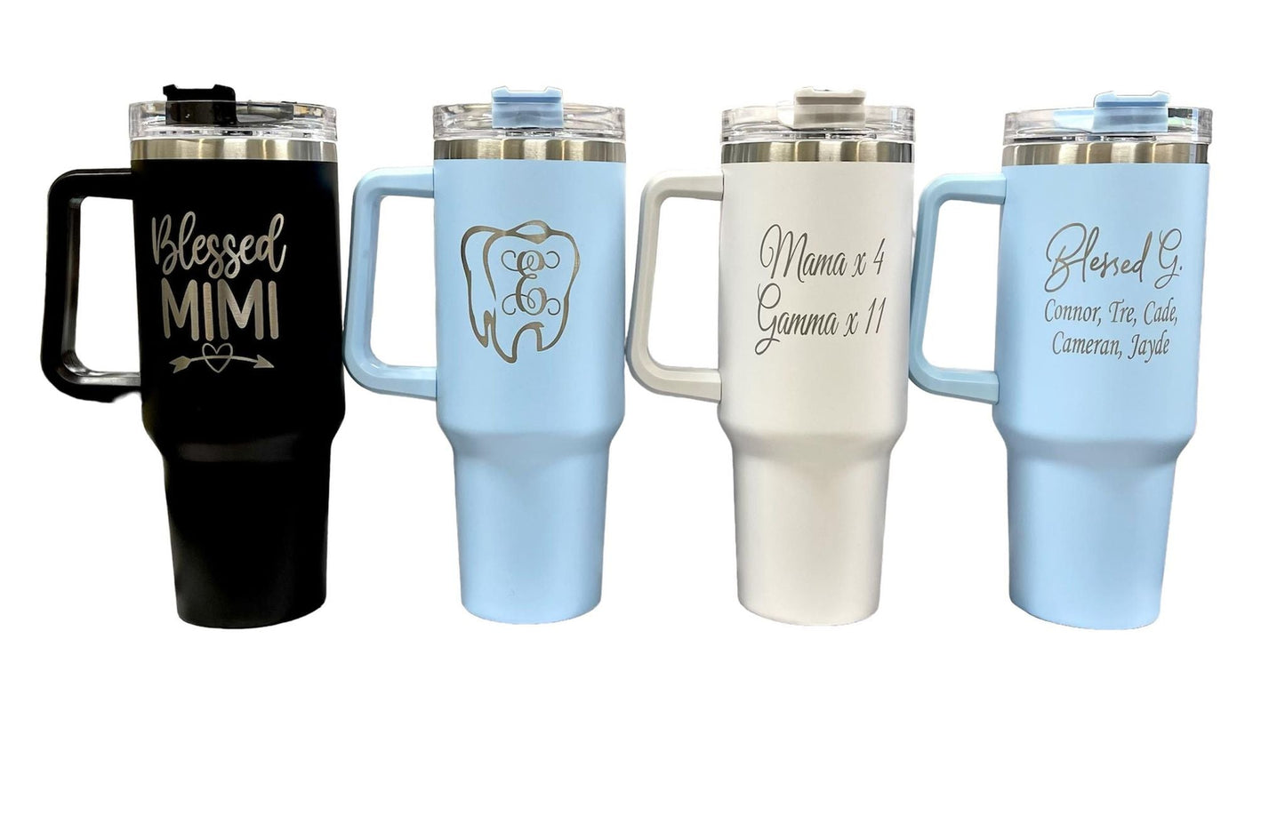 New Generation 2 - 30oz Stainless Steel Generation Cup with Handle, Personalized Large Insulated Tumbler