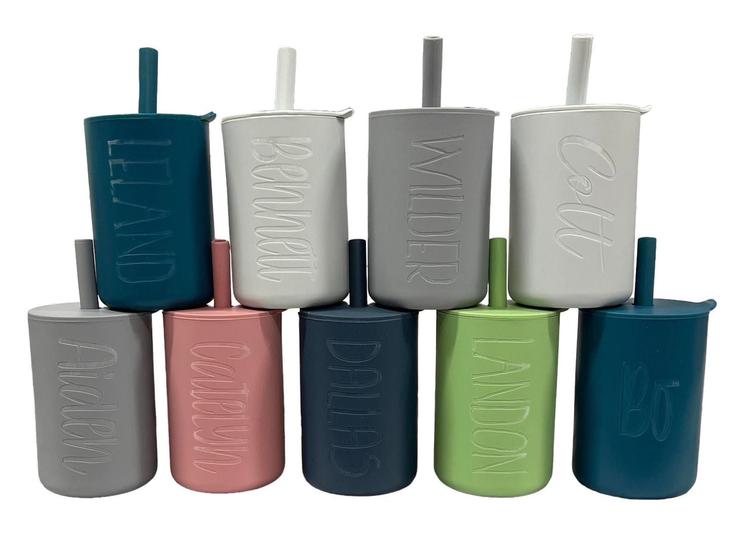 6oz Silicone Cup with Straw