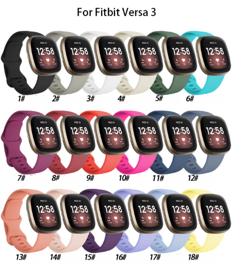 Personalized Silicone Fitbit Versa 3 and Sense Infinity Bands