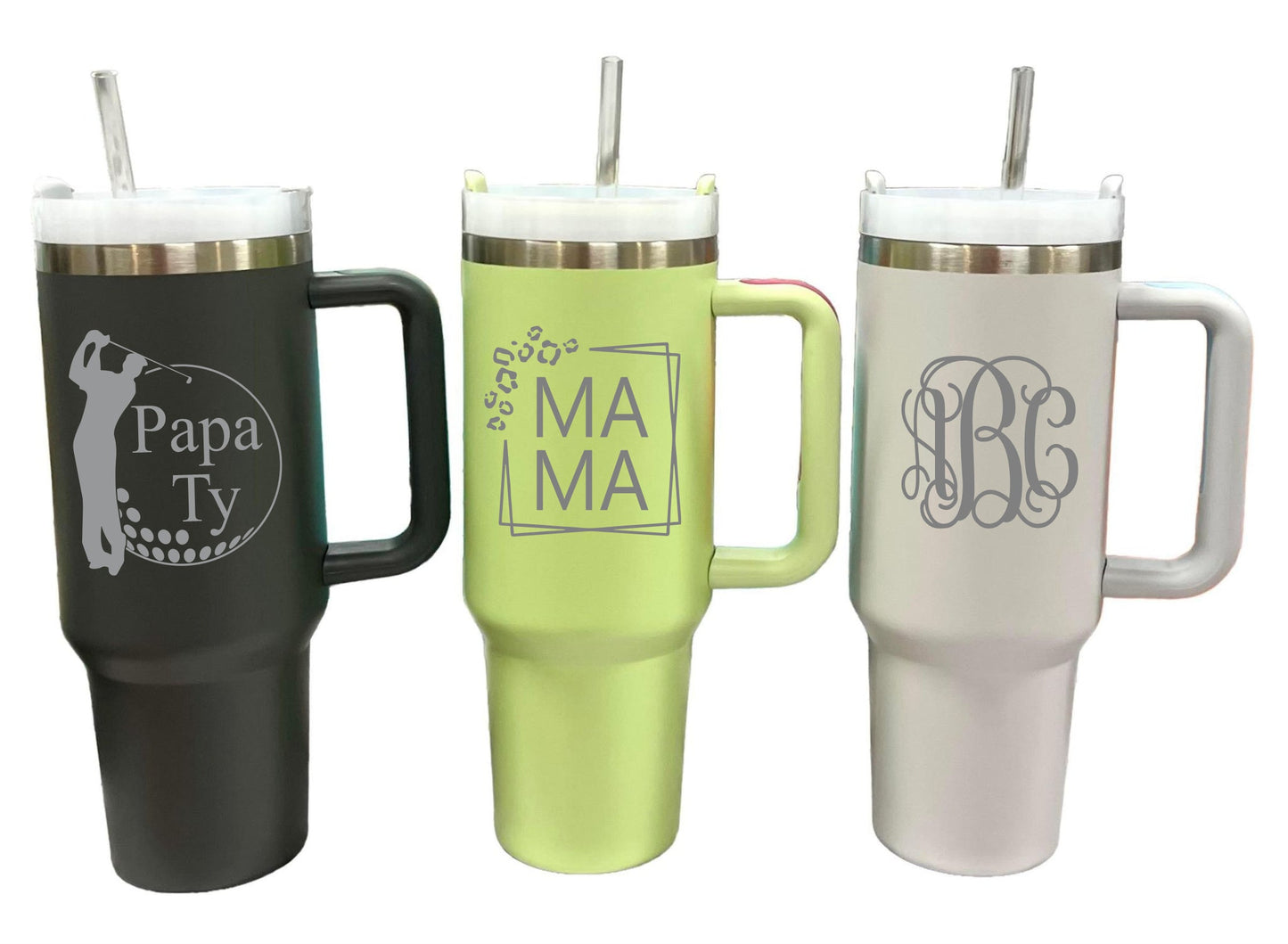 New Generation 2 - 30oz Stainless Steel Generation Cup with Handle, Personalized Large Insulated Tumbler