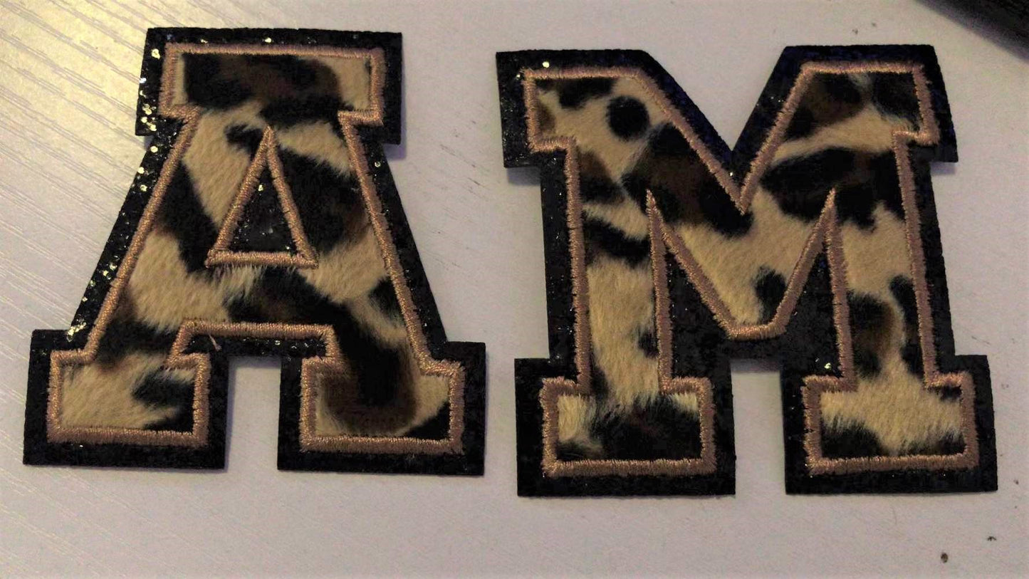 Leopard DIY Letters 3.2  inch Individual letters