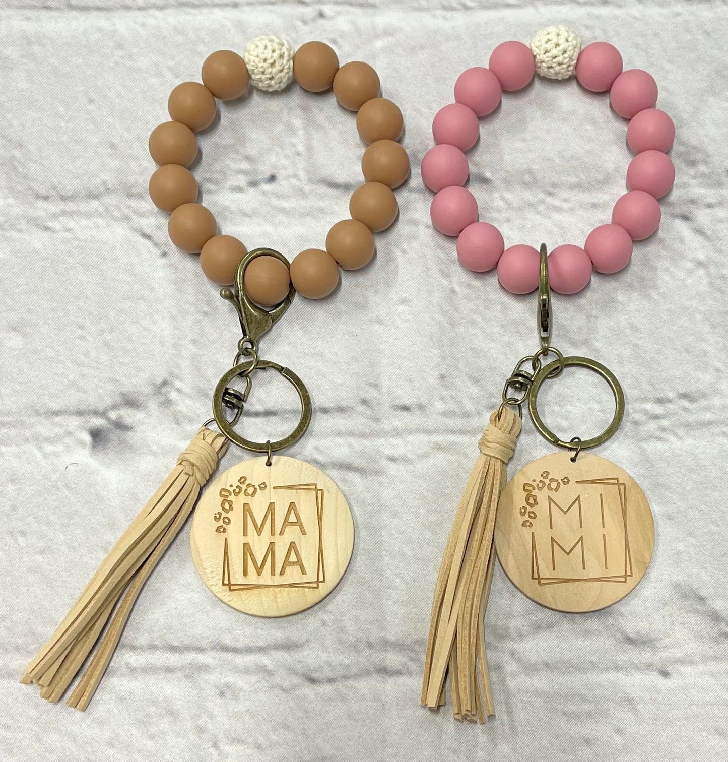 Monogram Beaded Lanyard