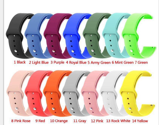Silicone Samsung Watch  Bands  Includes Laser Engraving