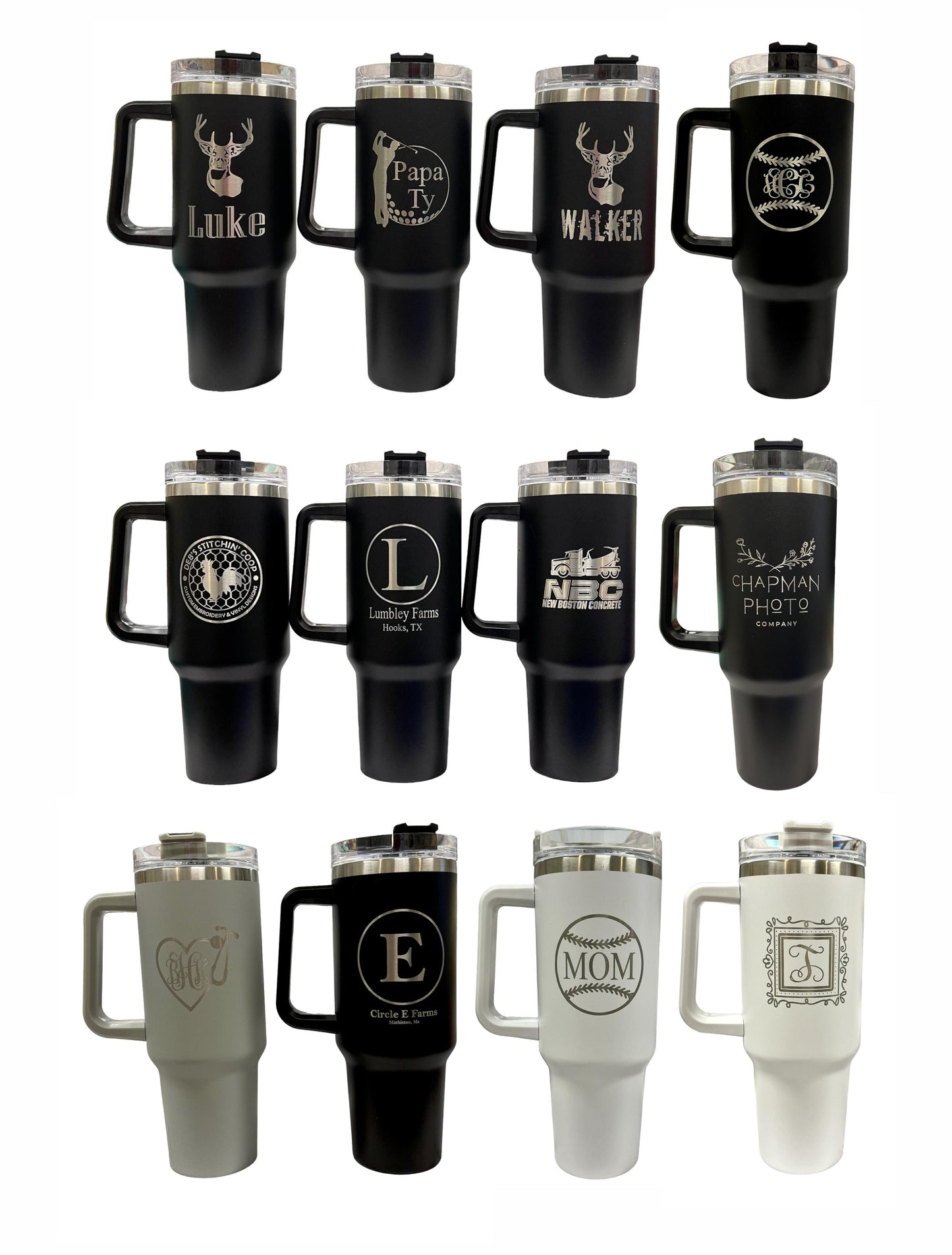 New Generation 2 - 30oz Stainless Steel Generation Cup with Handle, Personalized Large Insulated Tumbler