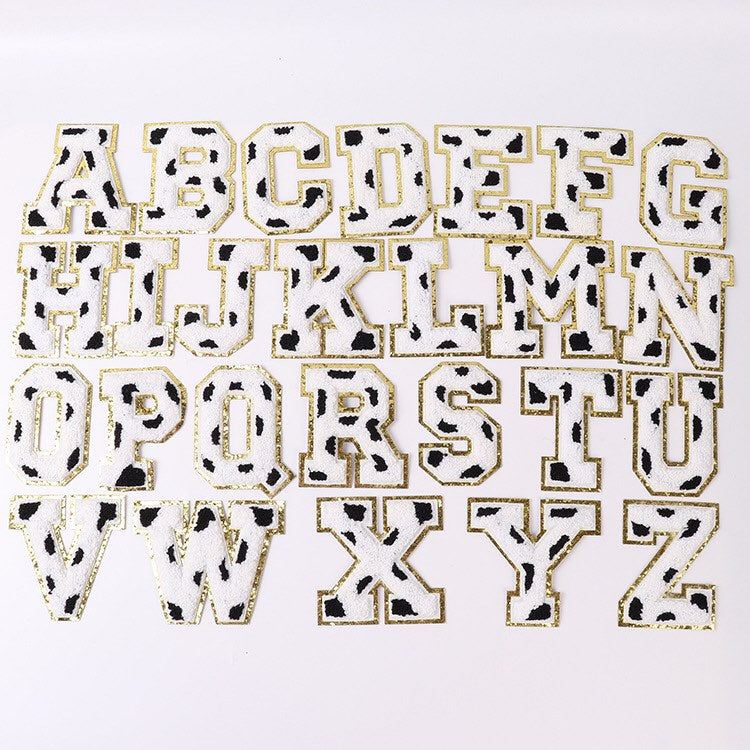 Cow Black/White Letters 3.2" Word Packs, MAMA, MINI, MIMI, GIGI, WIFEY, NANA, TIGERS
