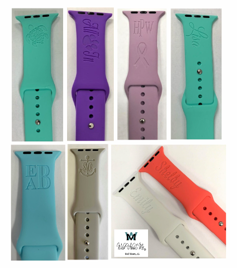 Personalized Silicone Fitbit Versa 3 and Sense Infinity Bands