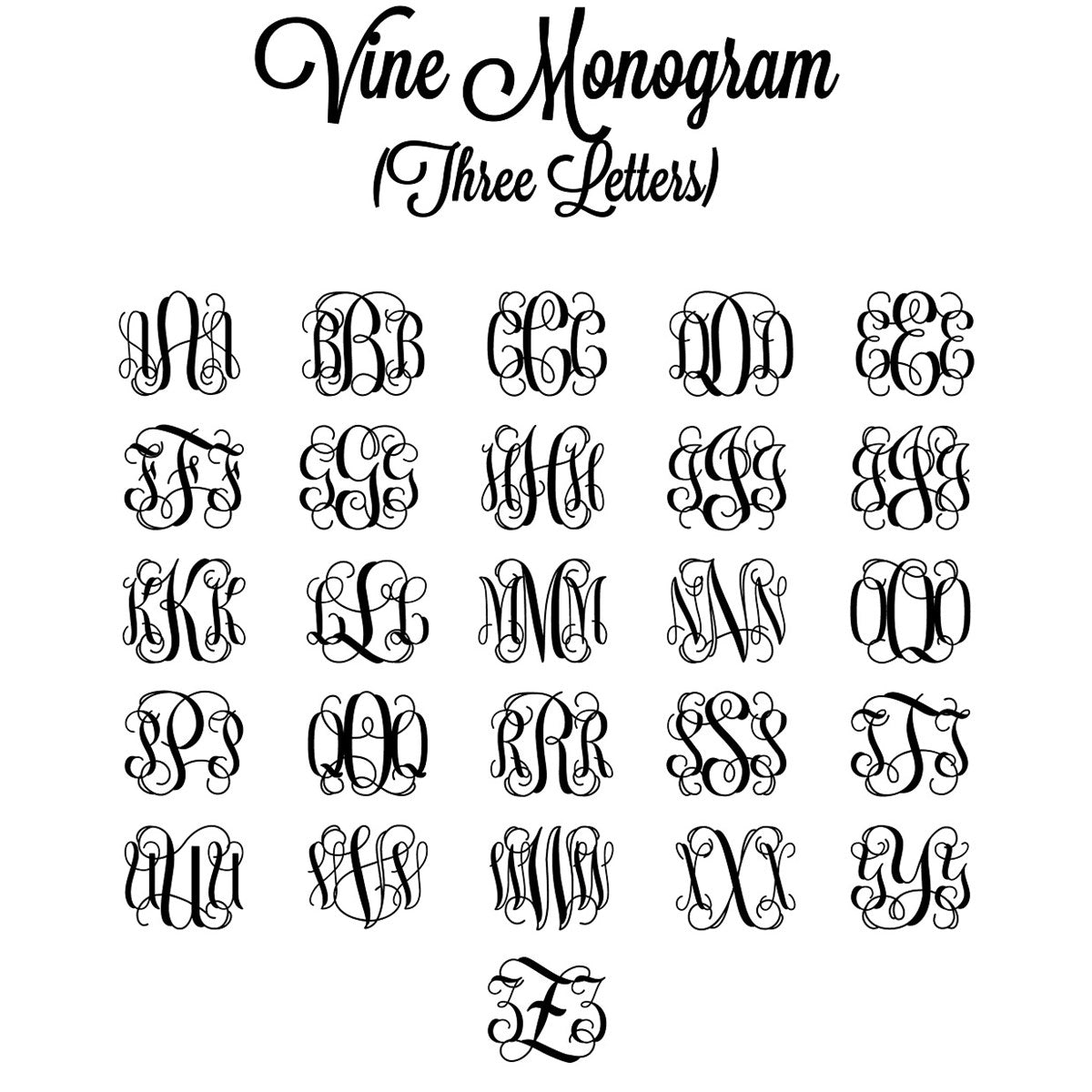 Monogram Long Beaded Lily Necklaces