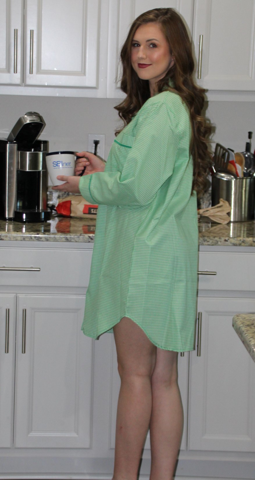 Gingham Lounge Shirts, Bridesmaid Shirts, Monogram Lounge Shirts,