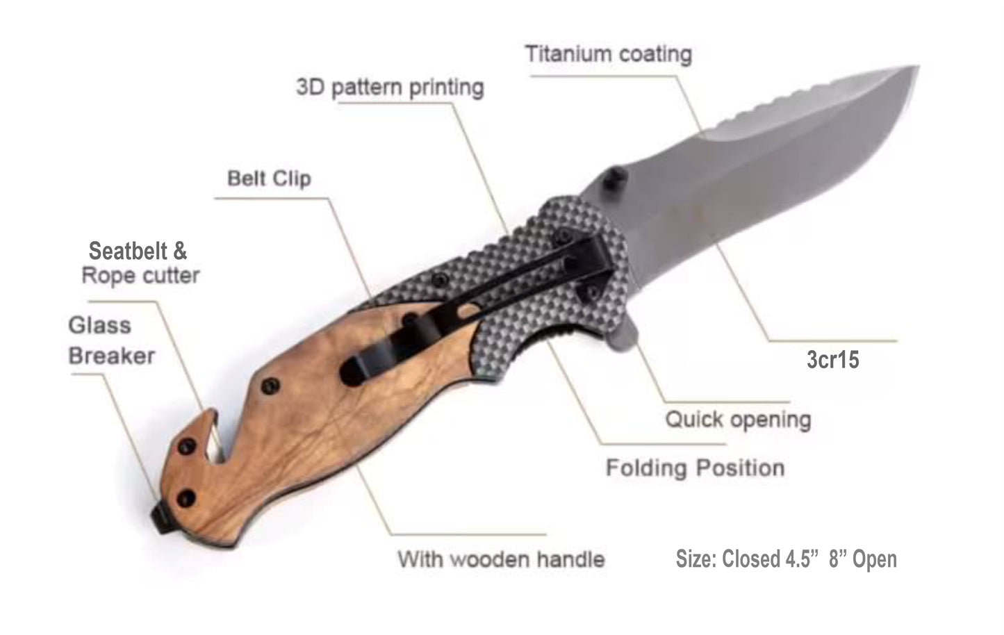 Engravable Olive Wood Folding Knives