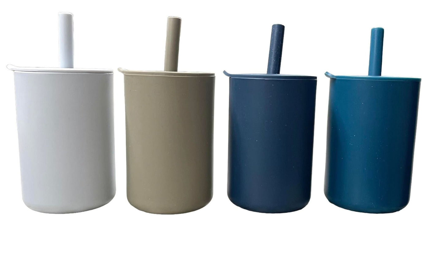6oz Silicone Cup with Straw