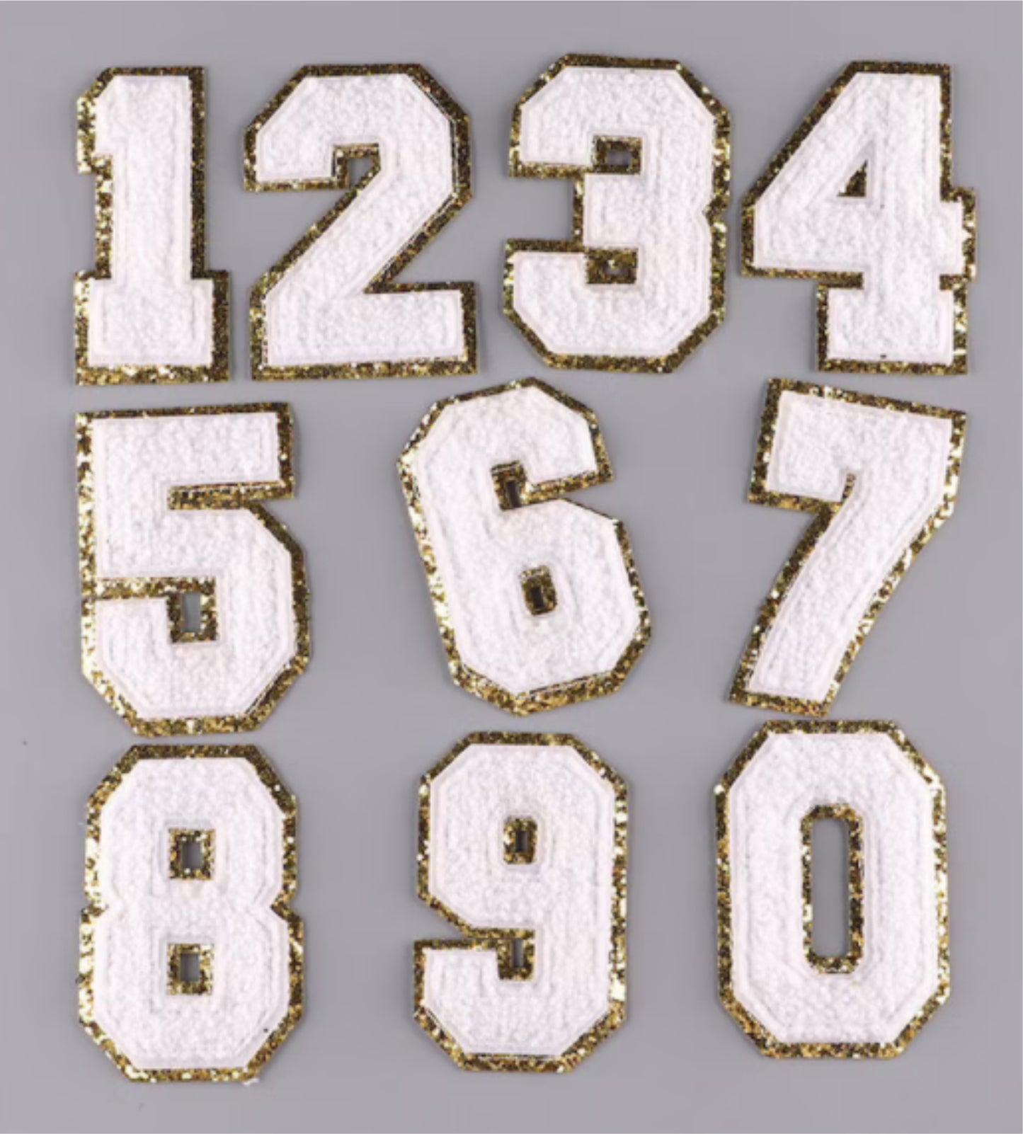 DIY Chenille 3.2 inch Numbers