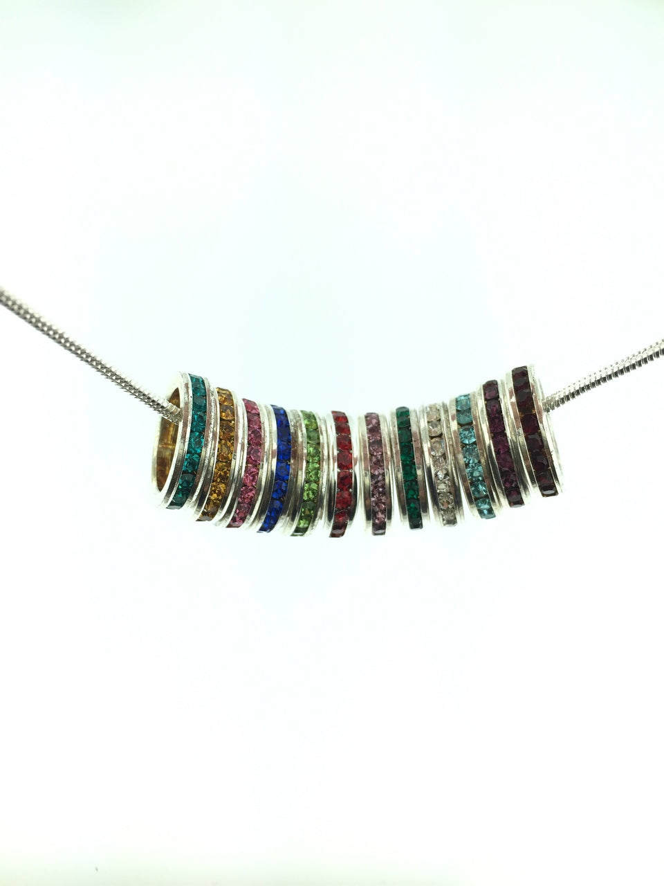 Birthstone Eternity Pendant for Necklaces