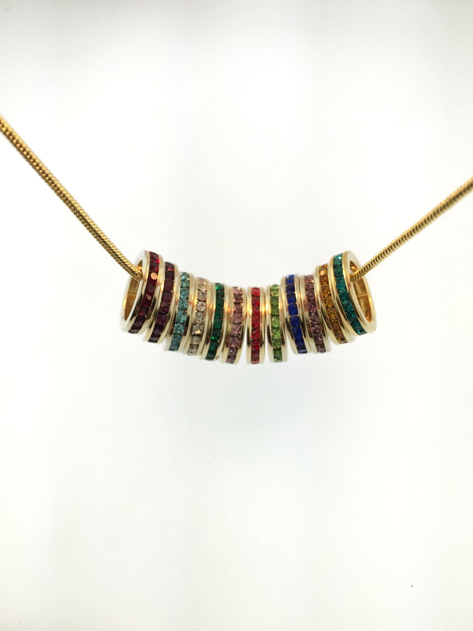 Birthstone Eternity Pendant for Necklaces