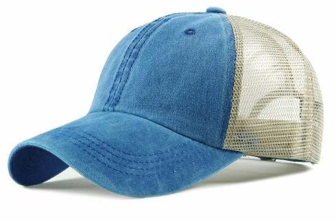 PIGMENT DYED VINTAGE TRUCKER HATS, BUCKLE BACK
