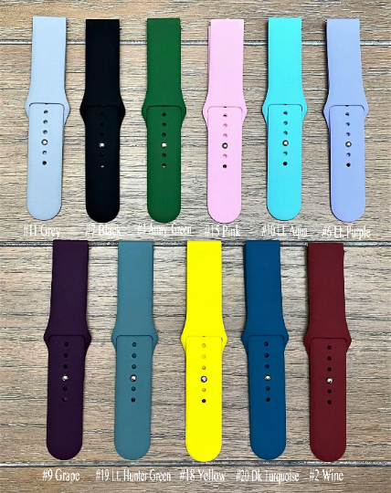 Silicone Samsung Watch  Bands  Includes Laser Engraving