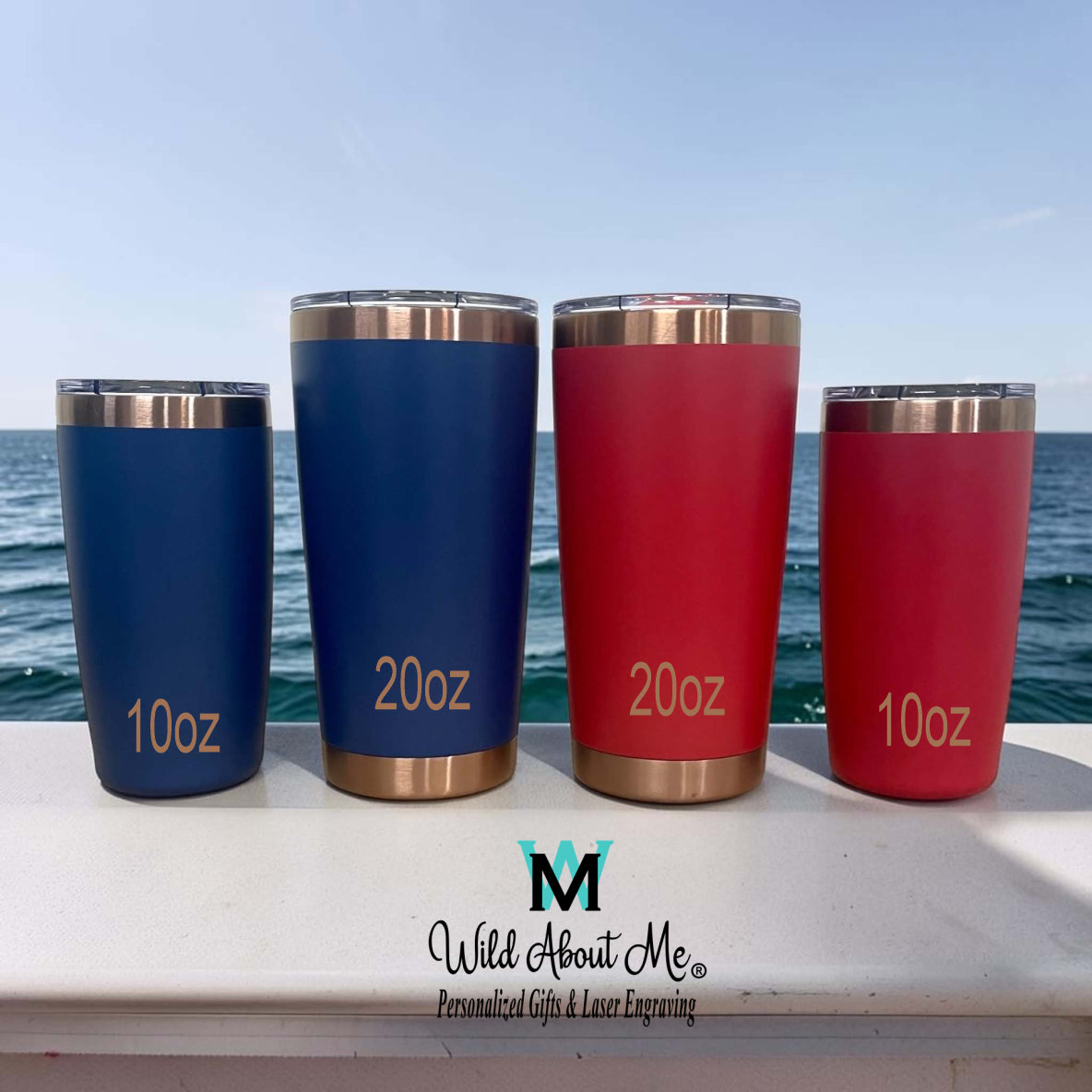 10oz  Stainless Steel Mini Size Travel Tumbler, Personalized Laser Engraved  Coffee Cup