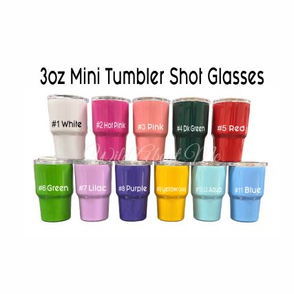 3oz Stainless Steel Mini Tumbler Shot Glass