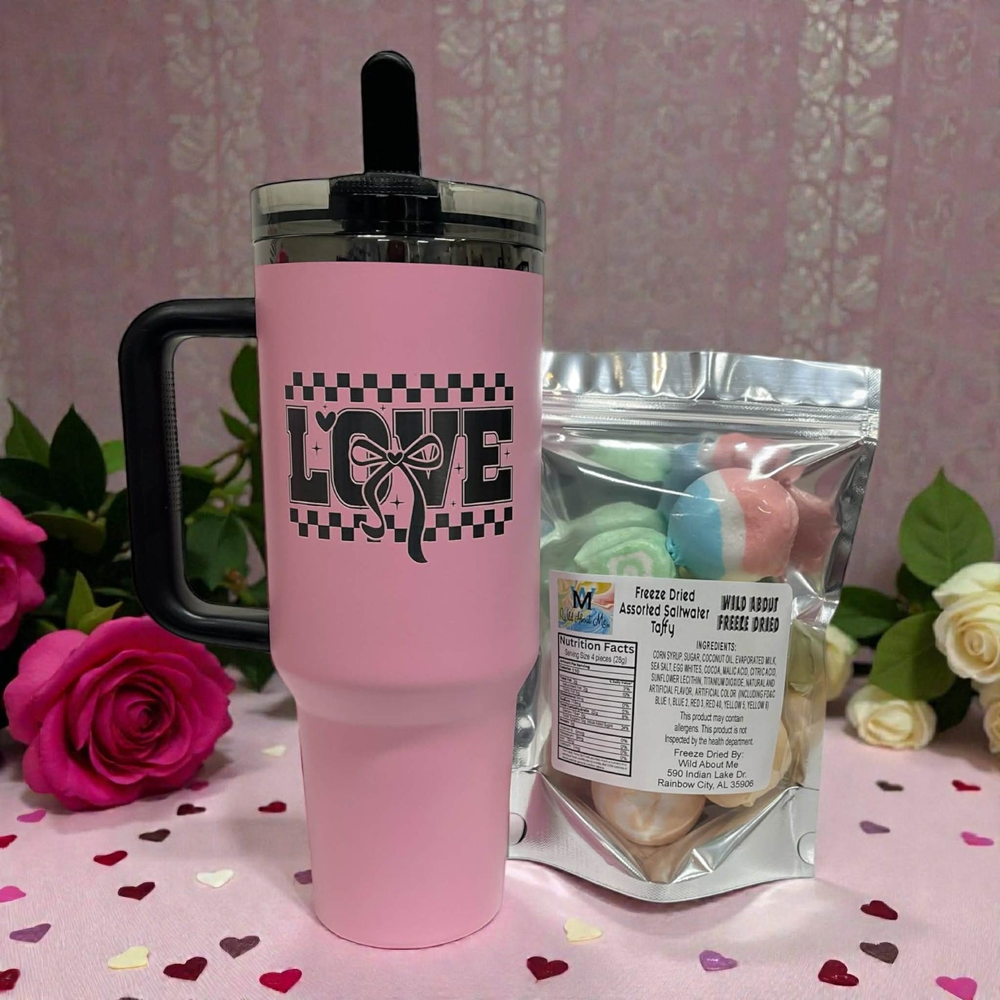 Personalized 40oz Stainless Steel Tumbler Spill Proof Flip Straw Laser Engraved Tumbler