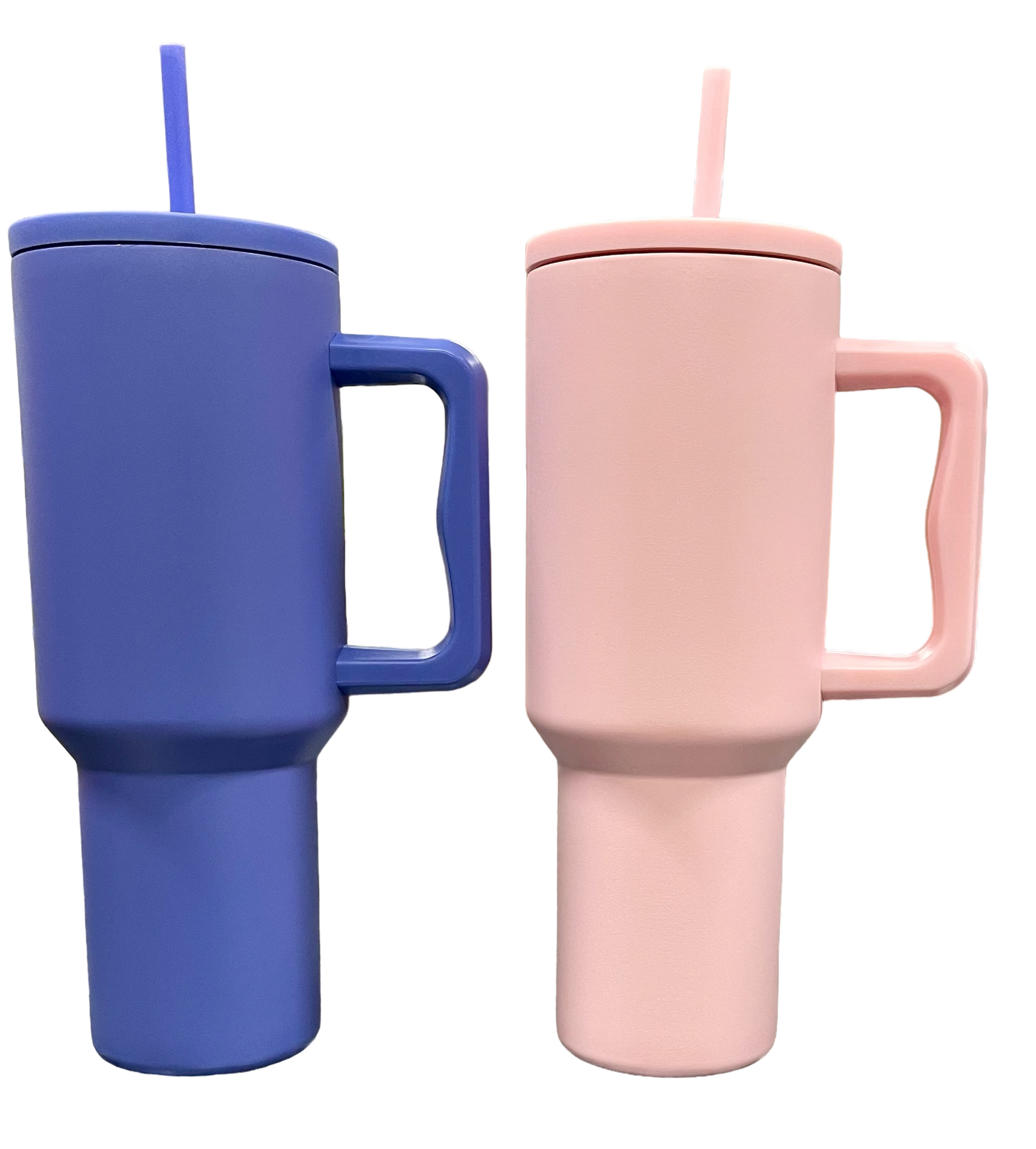 Personalized 40oz Stainless Steel Simple Tumbler with Handle and Straw Lid