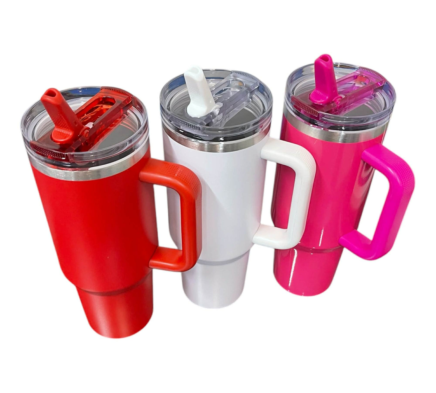 Personalized 40oz Stainless Steel Tumbler Spill Proof Flip Straw Laser Engraved Tumbler