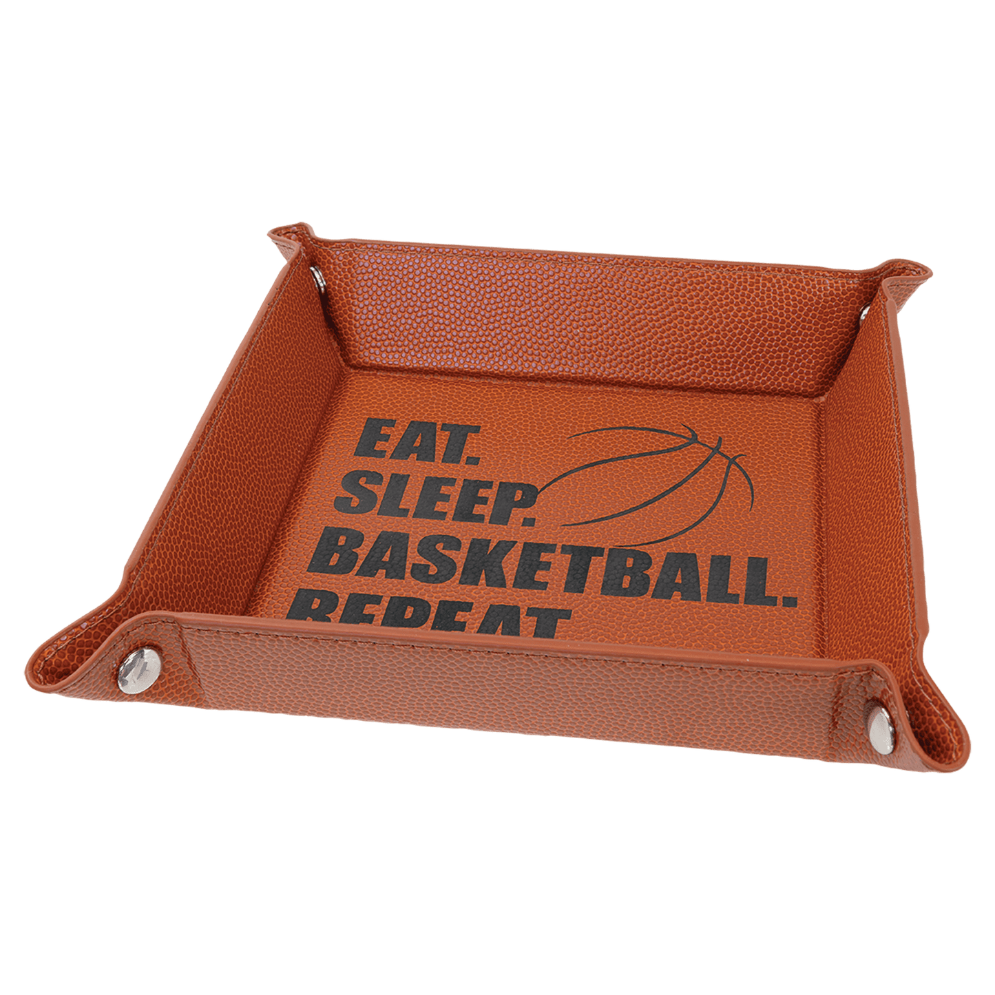 Personalized Laser Engraved  Catchall Leatherette Nightstand or Desk Tray - Valet Tray