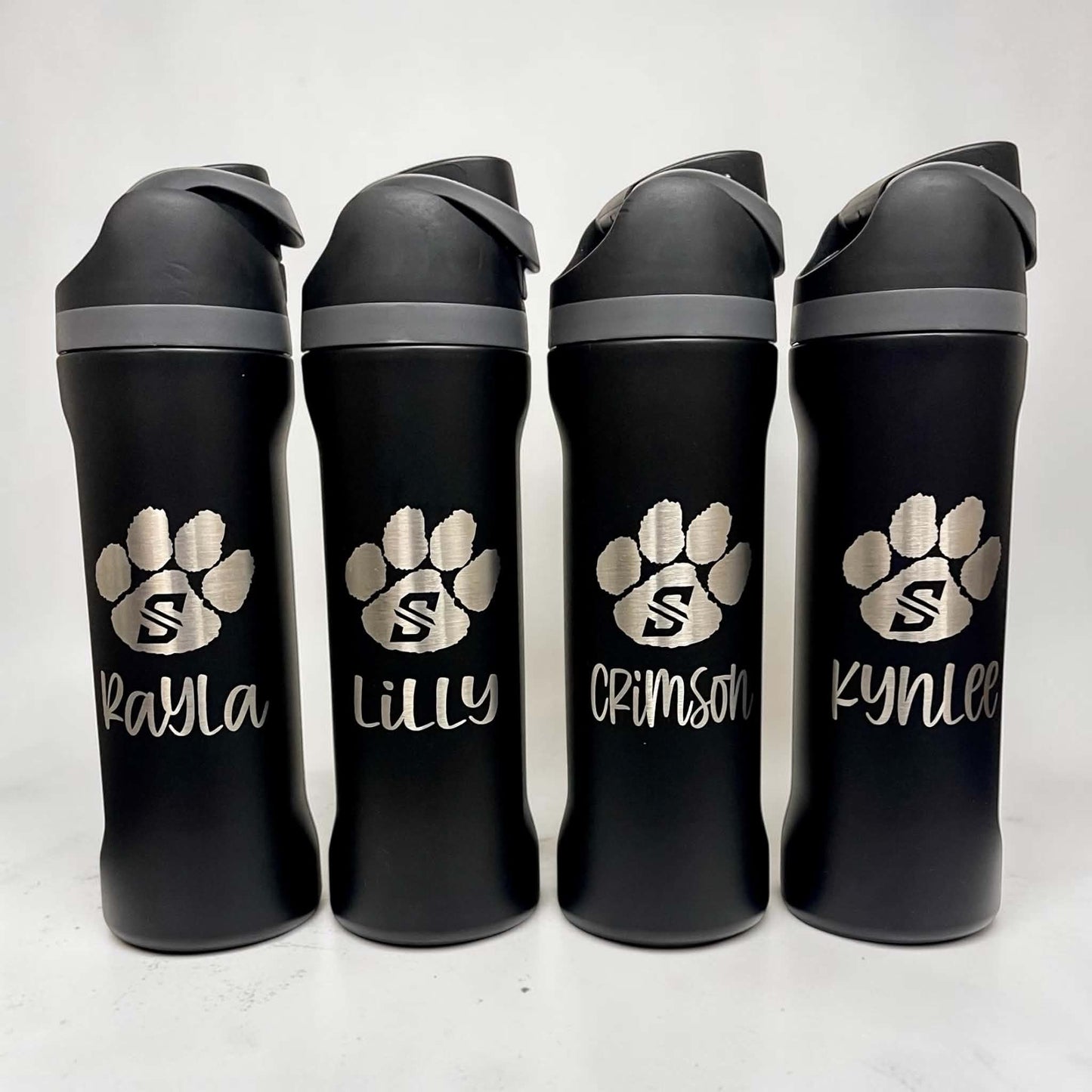 Personalized Tumbler 24 oz Laser Engraved Sip Water Bottle, Custom Sports Water Bottles