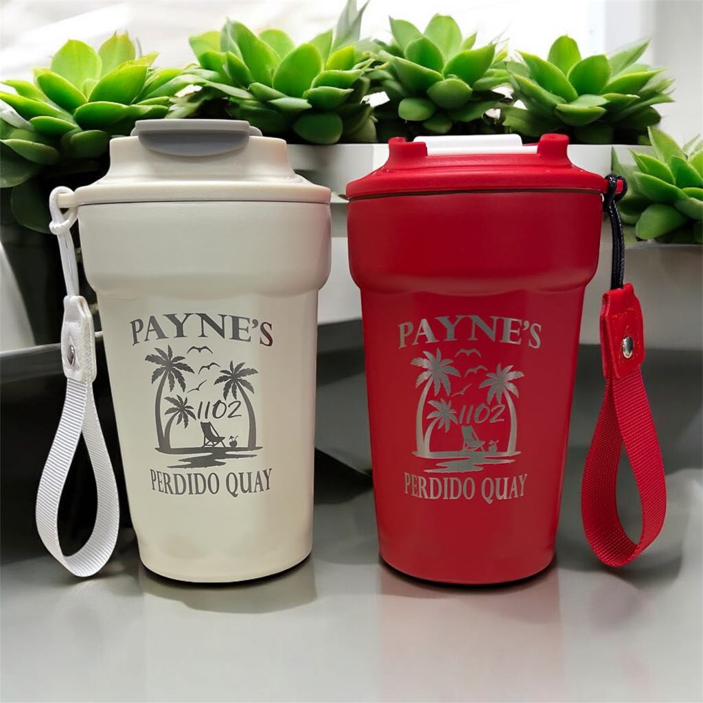 Personalized Laser Engraved  Stainless Steel 15oz Travel Coffee Tumbler