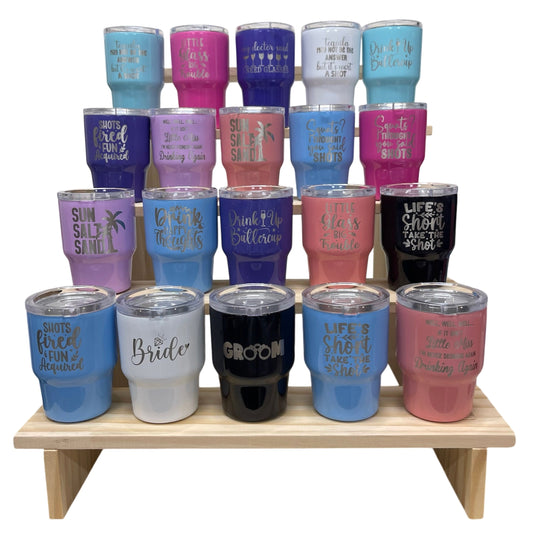 2oz Stainless Steel Mini Tumbler Shot Glass