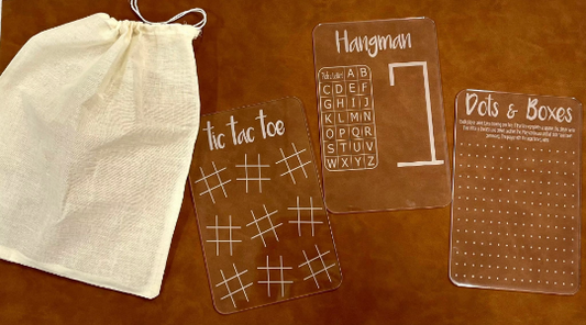 3 Pack Dry Erase Game Boards