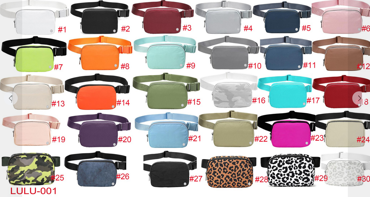 Crossbody Every Where Belt Bag with Adjustable Strap.  Fanny Pack