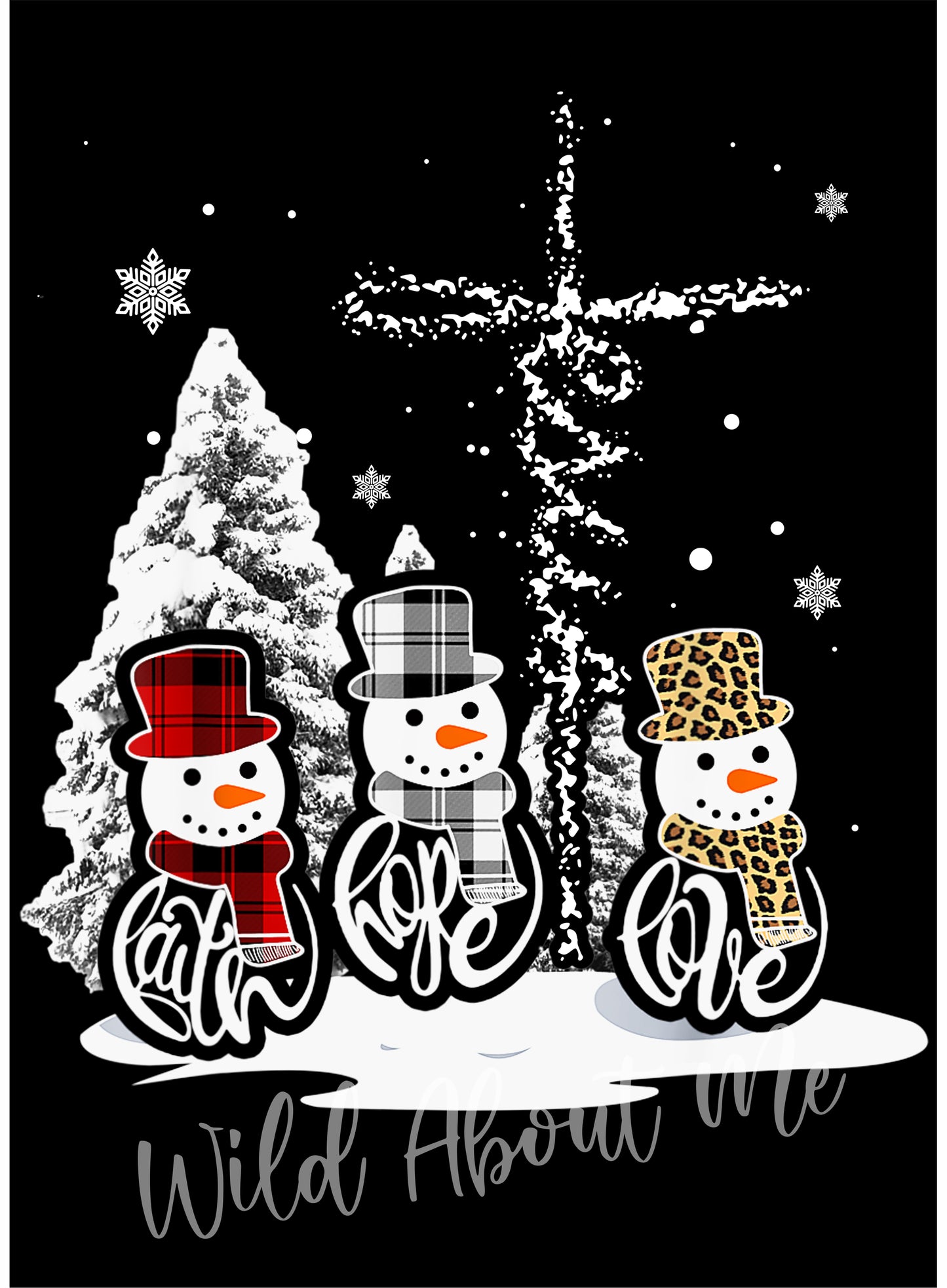 Christmas Full Color Screen Printed Transfers Ready to Press