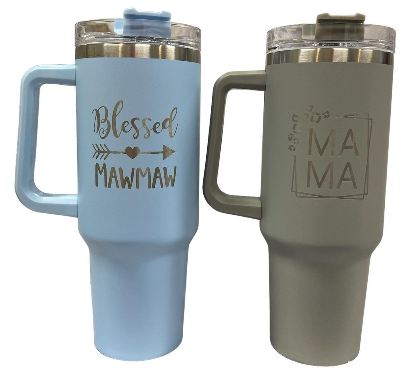 Customized Stainless Steel Double Wall Tumblers with Handle and