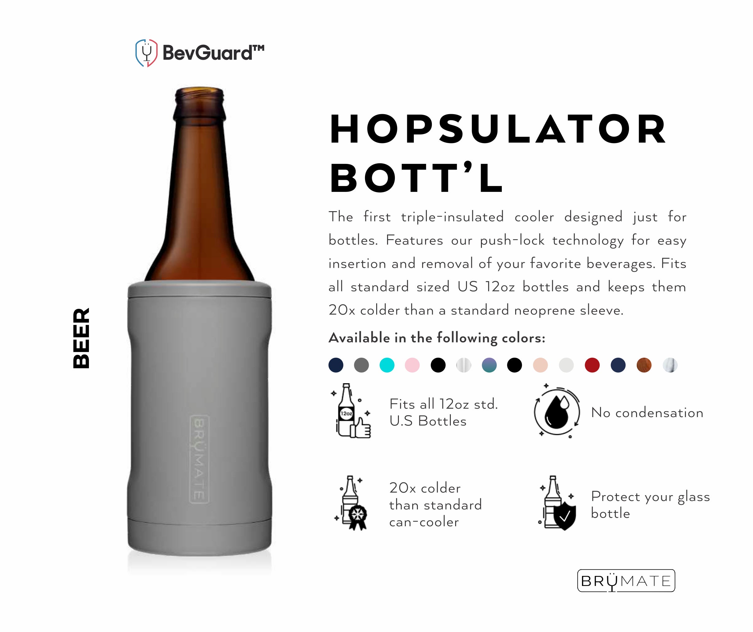 Brumate Hopsulator Bottle Cooler (12 oz. Bottles) Wild About Me