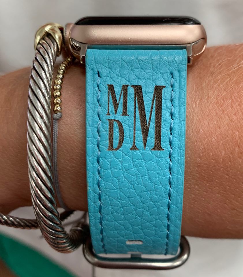 Personalized Apple Watch Band, Leather, PN0229AW