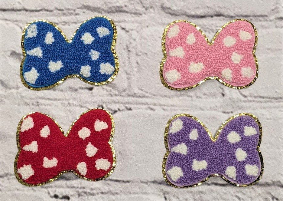 DIY Chenille Hair Bow Patches