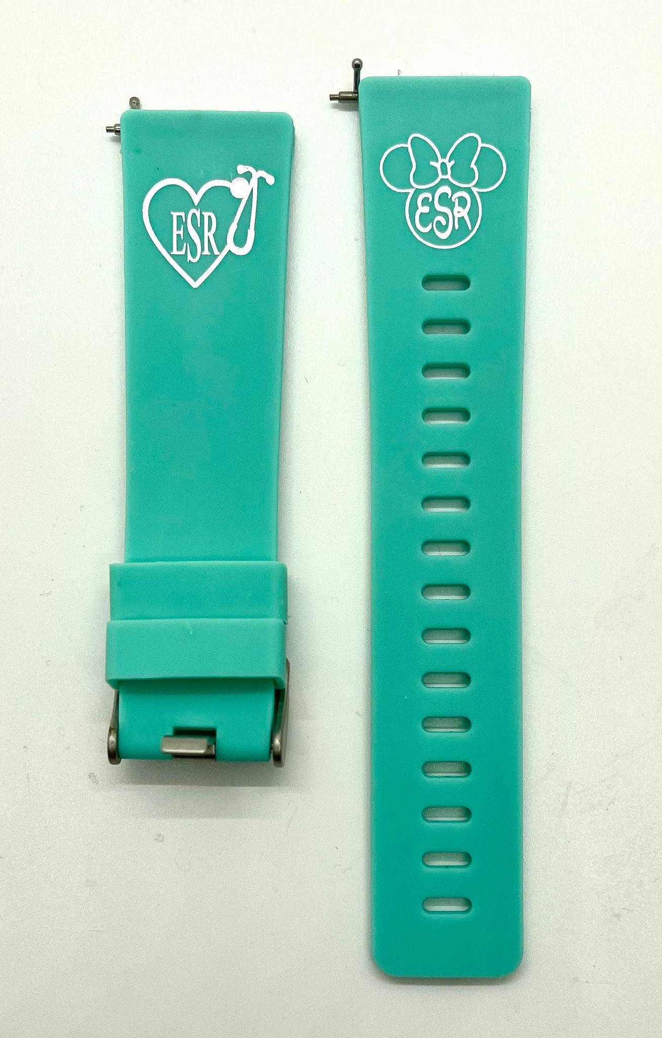 Personalized Silicone Fitbit Versa 3 and Sense Infinity Bands, Monogram Fitbit, Versa 3 Watch Band- Laser Engraved