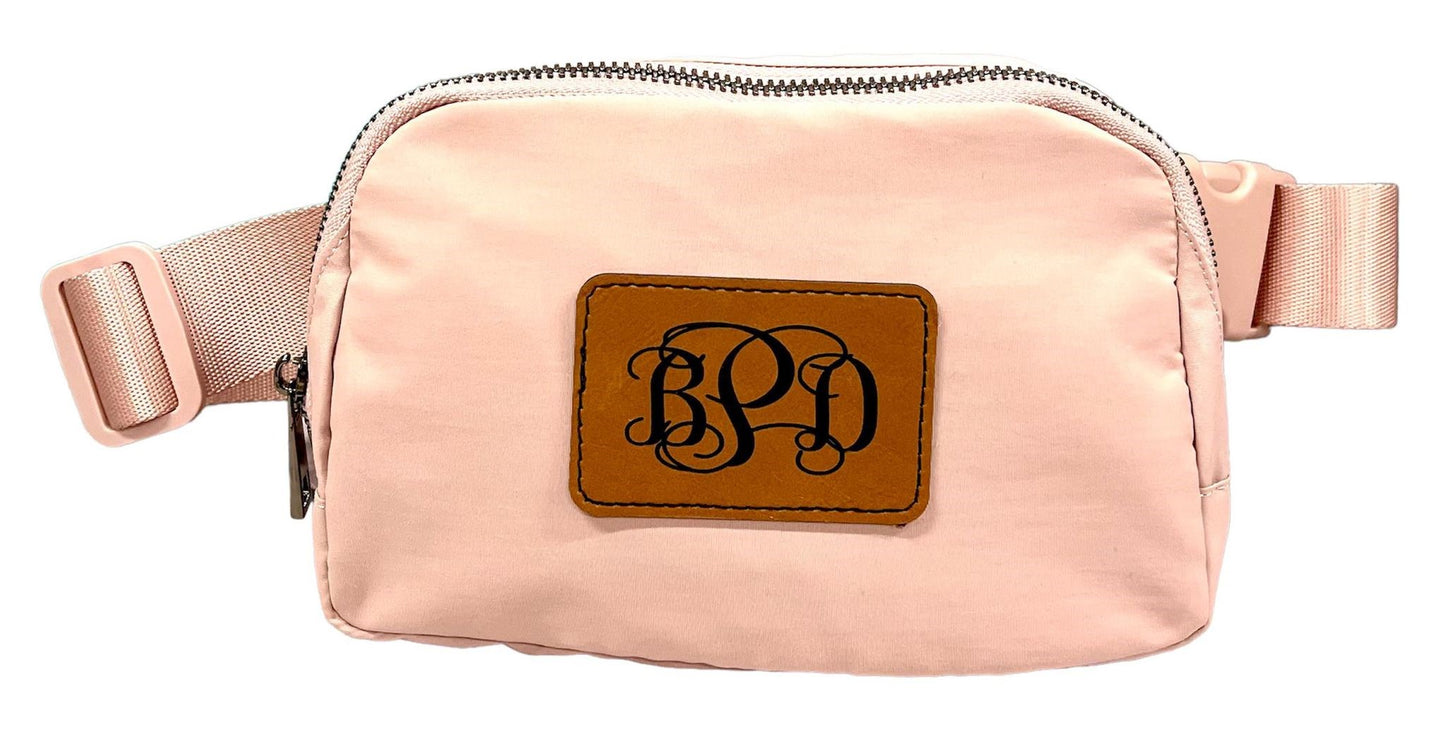 Leather and Cork Heat Press Patch Only for Bags, Caps, Hats, Beanies, or Stockings
