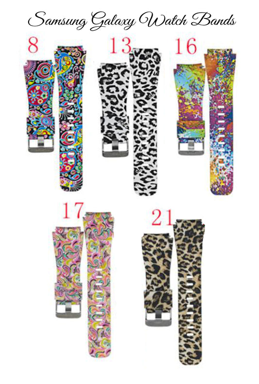 Printed Silicone Samsung Galaxy Watch Bands